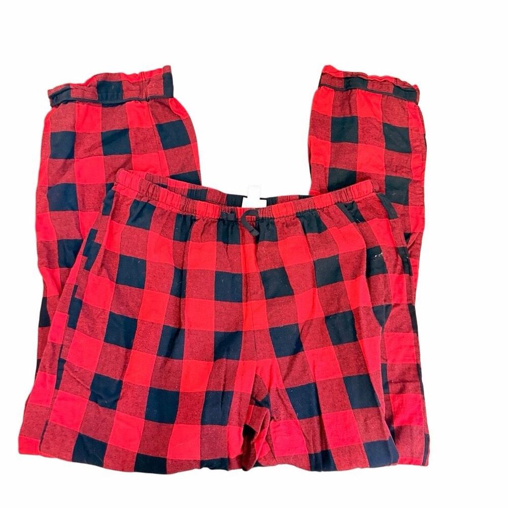 Target Red and Black Checked Flannel PJ Set- Size M - Picture 2 of 5